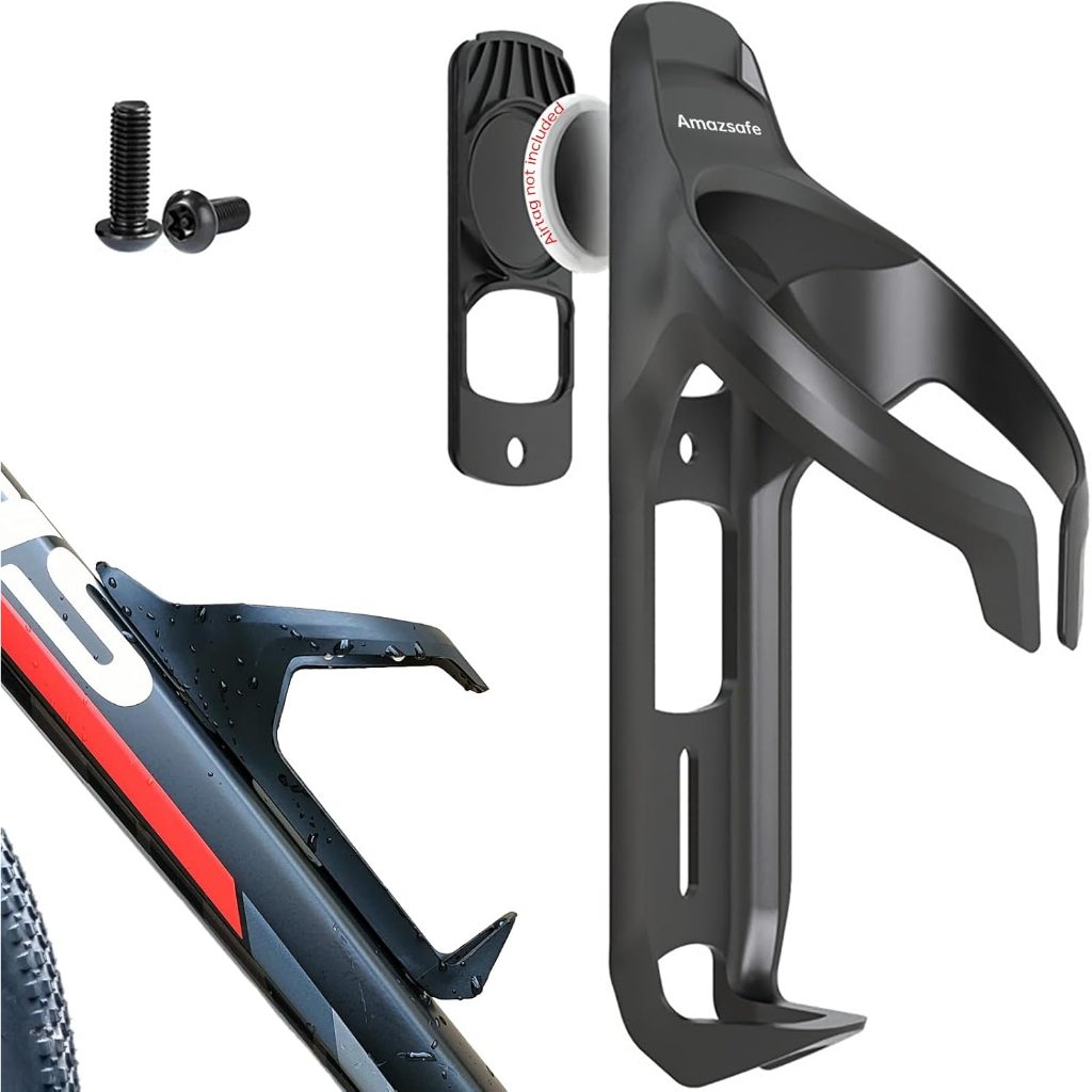 Mountain Biking Water Bottle - Airtag Bike Mount Hidden on Water