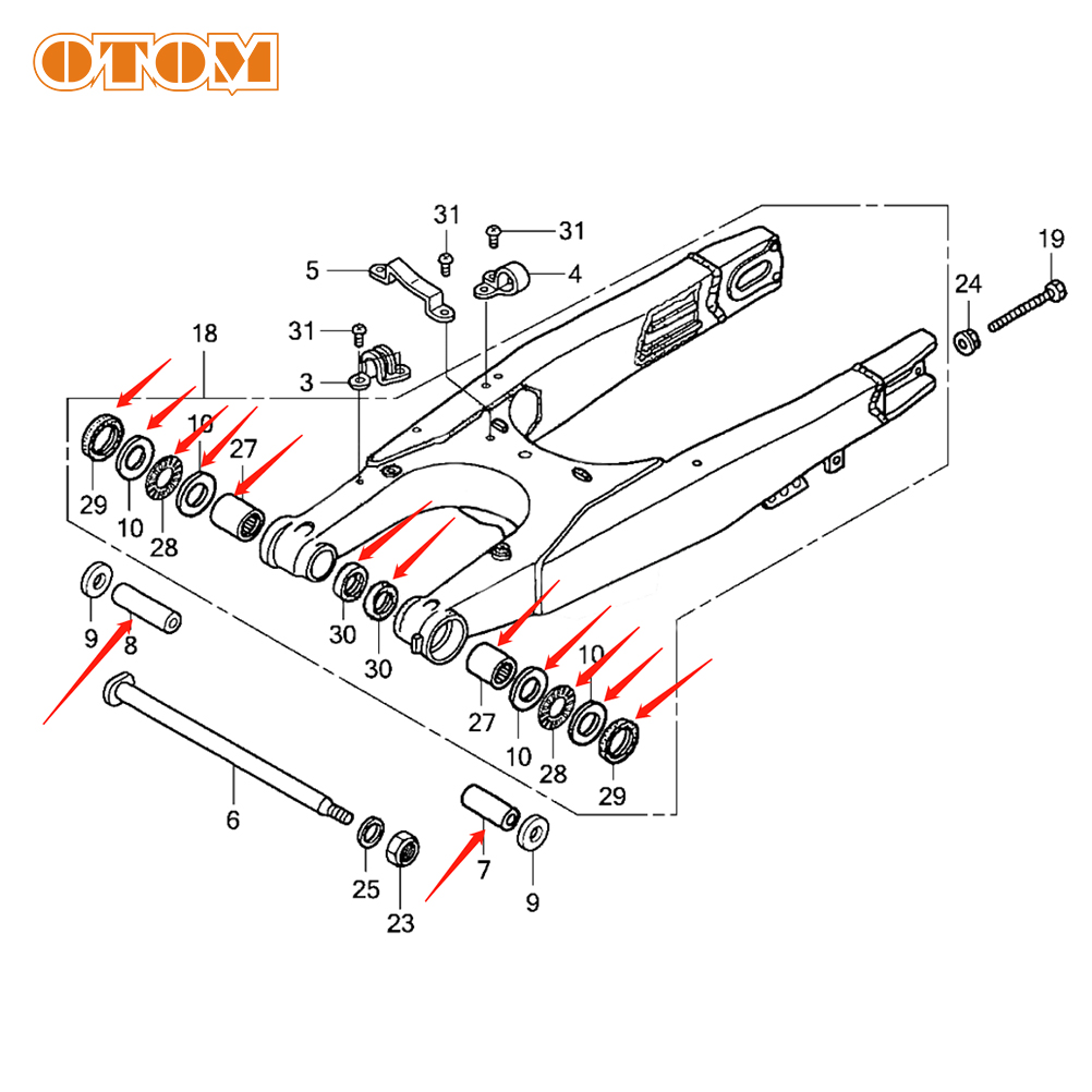 OTOM For HONDA CRF250R CRF450R - Fork Oil Seal recension och pris