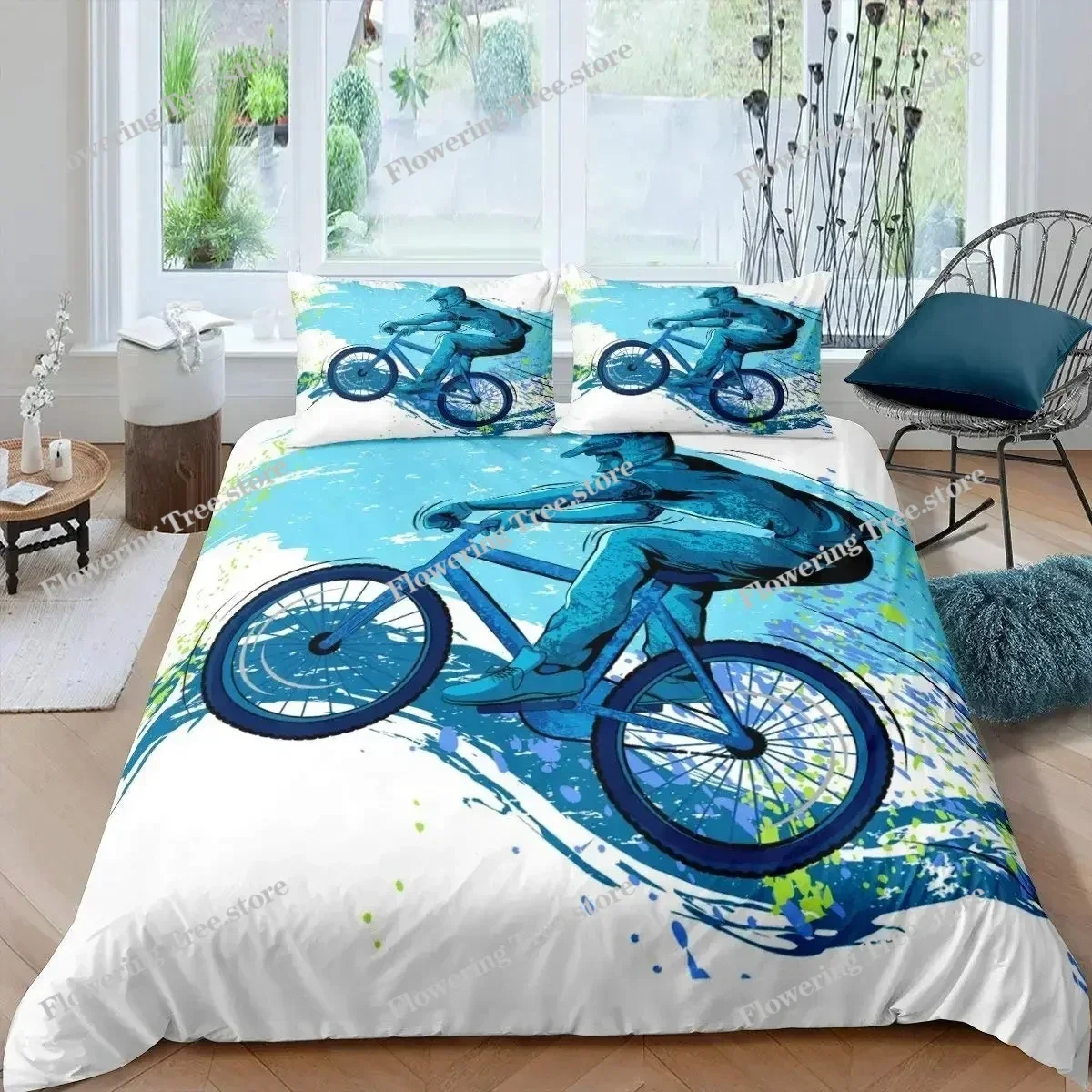 Bicycle Duvet Cover Set Microf - Mountain Biking Europe recension och pris