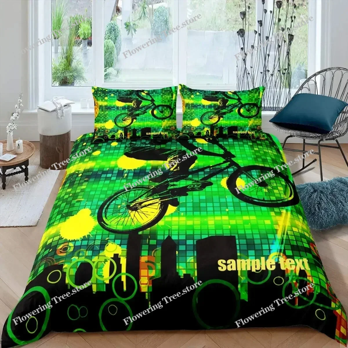 Bicycle Duvet Cover Set Microf - Mountain Biking Europe recension och pris
