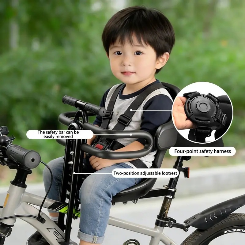 Front Mount Kids Bike Seat wit - Mountain Biking Kids recension och pris