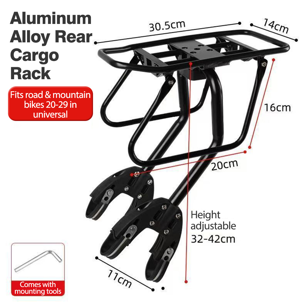 NEWBOLER Rear Bike Rack Alumin - Mountain Biking Fanny Pack recension och pris