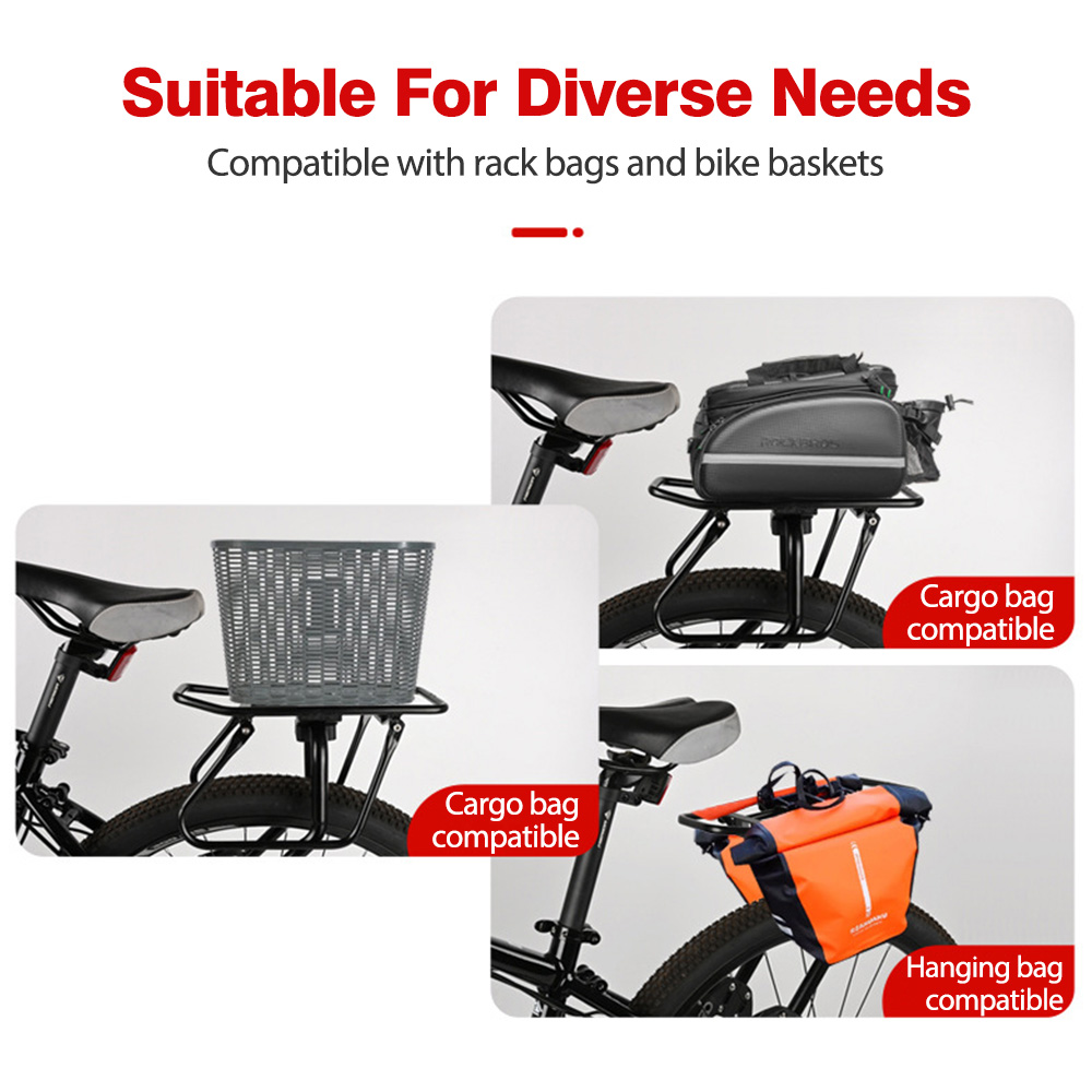 NEWBOLER Rear Bike Rack Alumin - Mountain Biking Fanny Pack recension och pris