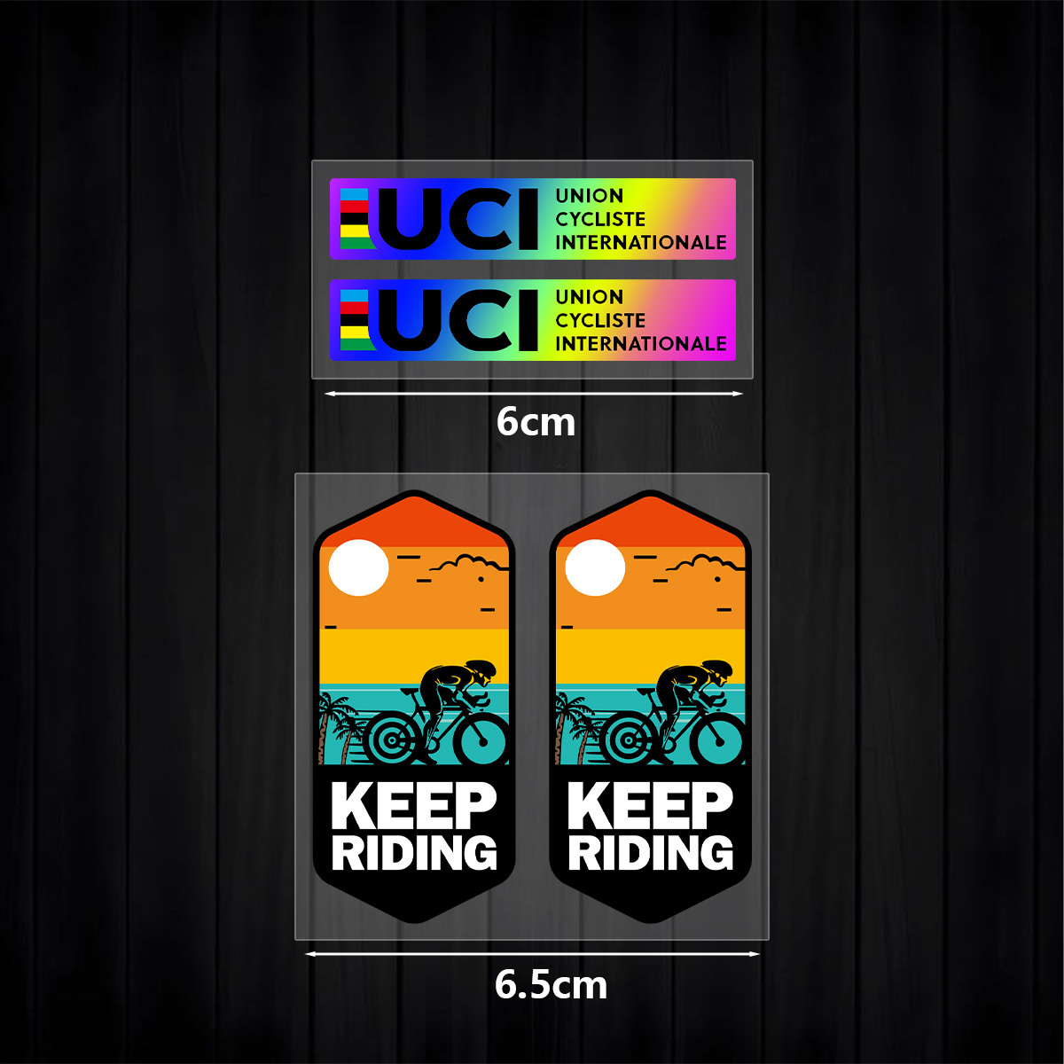 UCI Keep Riding Sticker Set 1S - Mountain Biking Uci recension och pris